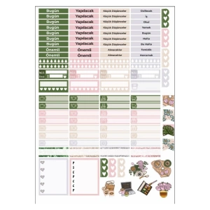 Planlayıcı Sticker Set 2