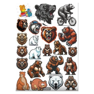 Kızgın Ayı Sticker Set 2