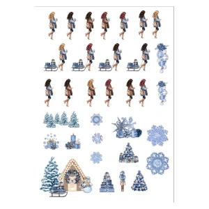 Kış Temalı Sticker Set