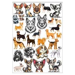 Sevimli Köpek Sticker Set 3