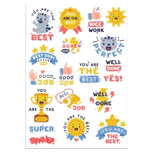 Onaylama Cümleleri İngilizce Sticker Set