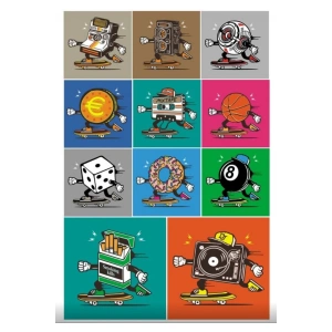 Vintage Sticker Set 2