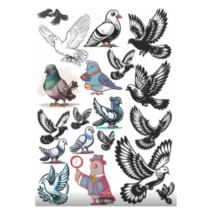 Güvercin Sticker Set 2