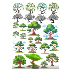 Ağaçlar Sticker Set 1