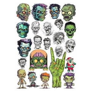 Zombi Sticker Set 5