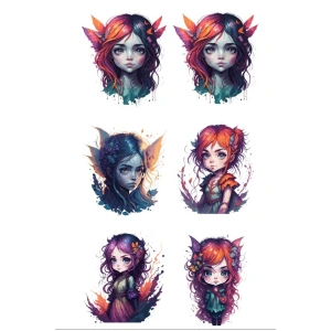 Elf Kız Sticker Set