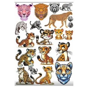 Leopar Sticker Set 3