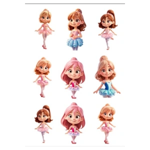 Balerin Kızlar Sticker Set