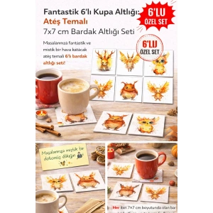 Fantastik 7x7 – 6’lı Set Dekoratif Kare Tasarım