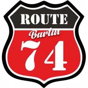 74 Bartın Sticker 10x10 cmRenkli Sticker