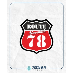 78 Karabük Sticker 10x10 cmRenkli Sticker