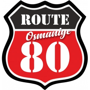 80 Osmaniye Sticker 10x10 cmRenkli Sticker