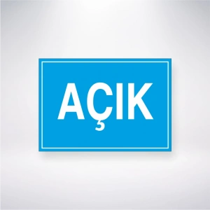 Açık Sticker 20X28 Cm