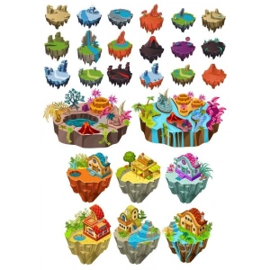 Adalar Sticker Set 19 Parça Telefon, Tablet, Defter, Laptop Sticker