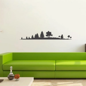Ağaçlar Silüet Sticker 120x20 Cm