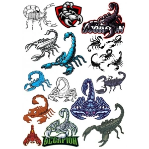 Akrep Sticker Set 15 Parça Telefon, Tablet, Defter, Laptop Sticker