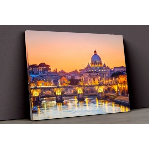 Akşam Ve Şehir Kanvas