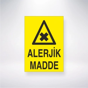 Alerjik Madde Sticker 20X28 Cm