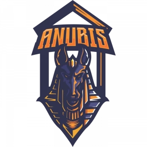 Anubis 10x10 cm Renkli Sticker