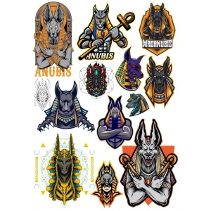 Anubis Sticker Set-2 9 Parça Telefon, Tablet, Defter, Laptop Sticker