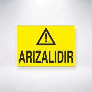 Arızalıdır Sticker 20X28 Cm