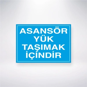 Asansör Yük Taşımak İçindir Sticker 20X28 Cm