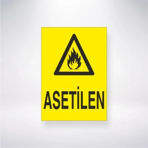 Asetilen Sticker 20X28 Cm