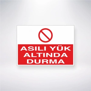 Asılı Yük Altında Durma Sticker 20X28 Cm