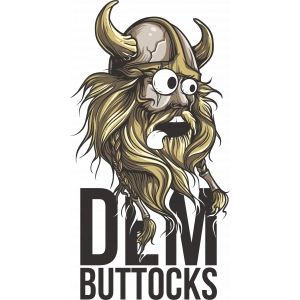 Dem Buttokcs Viking Sticker 10x10 cmRenkli Sticker