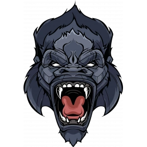 Maymun Sticker 10x10 cmRenkli Sticker