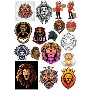 Aslan Sticker Set-14 17 Parça Telefon, Tablet, Defter, Laptop Sticker