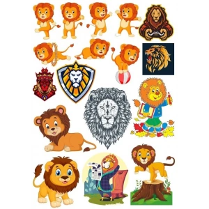 Aslan Sticker Set-17 17 Parça Telefon, Tablet, Defter, Laptop Sticker