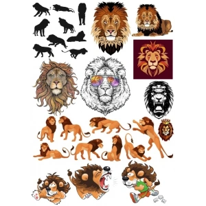 Aslan Sticker Set 8 25 Parça Telefon, Tablet, Defter, Laptop Sticker