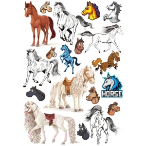 At Sticker Set-3 15 Parça Telefon, Tablet, Defter, Laptop Sticker