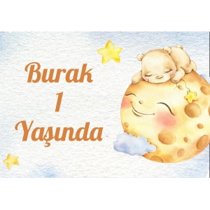 Güneş Temalı Doğum Günü Afişi 50X70 cm