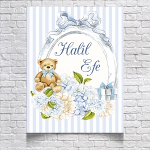 Ayıcık Temalı Doğum Günü Afişi 50X70 cm