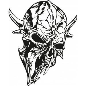 şeytan Kuruakfa Sticker 10x10 cmRenkli Sticker