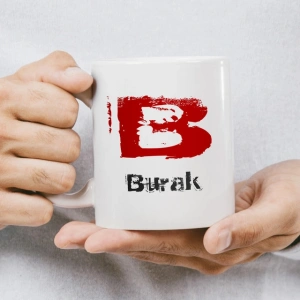 B Harfi İsme Özel Kupa
