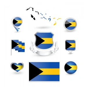 Bahamalar Sticker Set