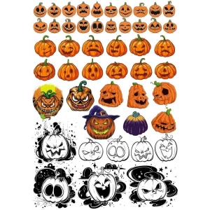 Balkabakları Sticker Set 3 34 Parça Telefon, Tablet, Defter, Laptop Sticker