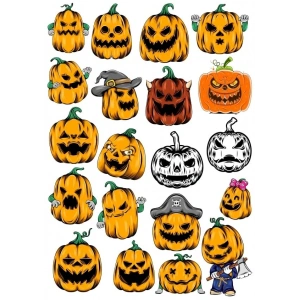 Balkabakları Sticker Set 4 16 Parça Telefon, Tablet, Defter, Laptop Sticker