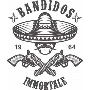 Bandidos Sticker 10x10 cmRenkli Sticker