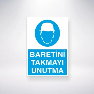 Baretini Takmayı Unutma Sticker 20X28 Cm