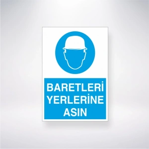 Baretleri Yerlerine Asın Sticker 20X28 Cm
