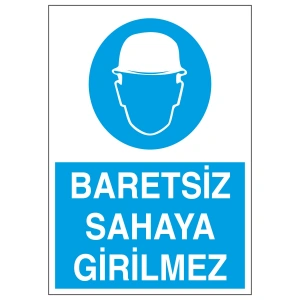 Baretsiz Sahaya Girilmez Sticker 20X28 Cm