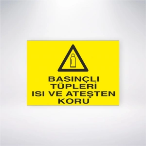 Basınçları Tüplerı Isı ve Ateşten Koru Sticker 20X28 Cm