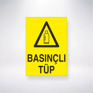 Basınçlı Tüp Sticker 20X28 Cm