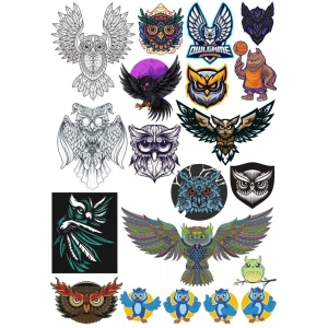 Baykuş OWL Sticker Set-11 15 Parça Telefon, Tablet, Defter, Laptop Sticker
