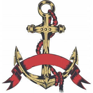 Çapa Sticker 10x10 cmRenkli Sticker