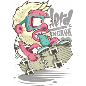 Sket Sticker 10x10 cmRenkli Sticker